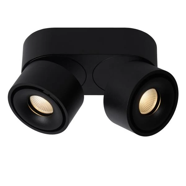 Lucide YUMIKO - Ceiling spotlight - LED Dim. - 2x10W 2700K - Black - detail 1